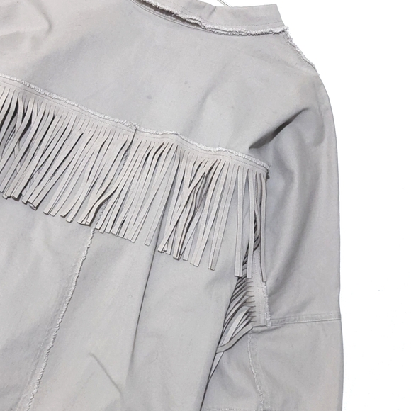 Haute Hippie | Oversized | Fringe Jacket | Bohemian | Shabby Chic | Western | - Picture 11 of 13